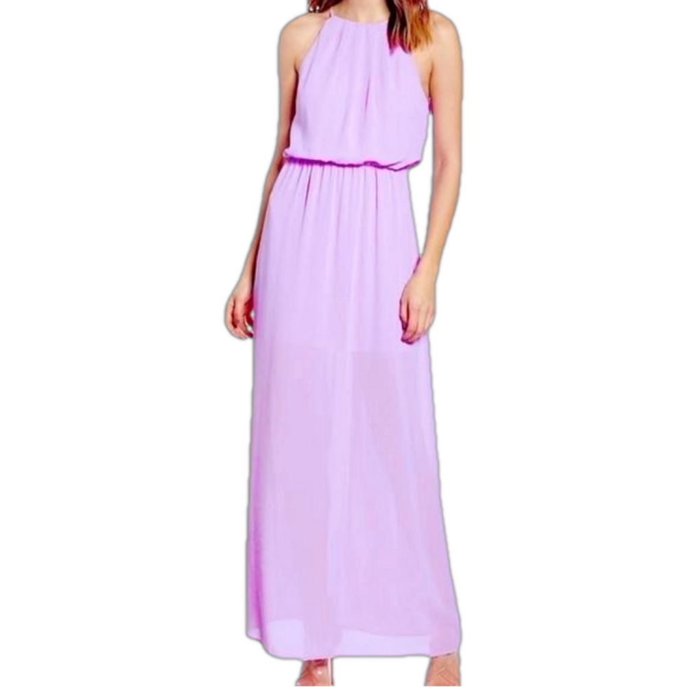 𝅺all In Favor Purple Maxi Dress